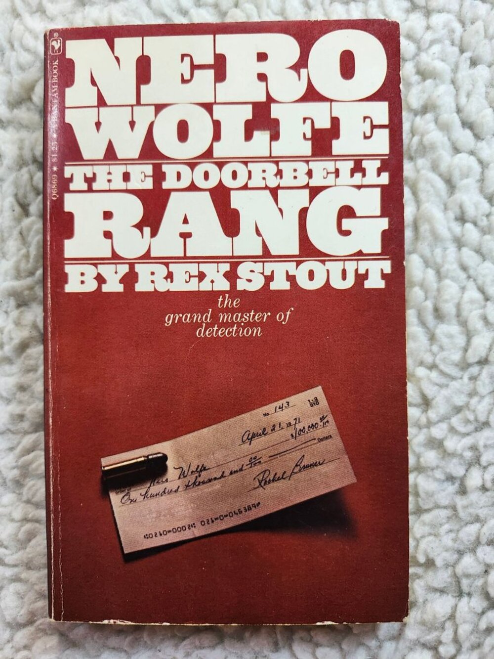 Nero Wolfe The Doorbell Rang Rex Stout Bantam Paperback 1971 Mystery Novel